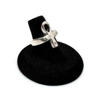 Sterling Silver Ankh Ring Size 6 1/2